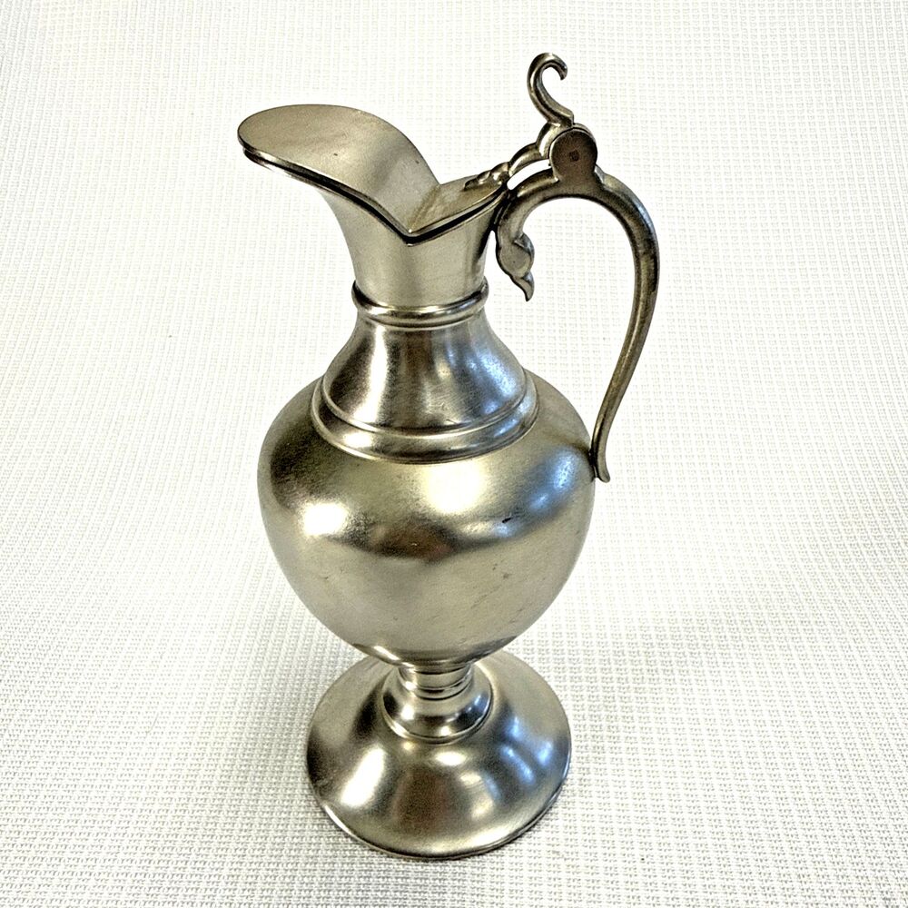 Vintage Royal Holland Pewter Hinged Lid Pitcher 3” W x 7” H - KMD Tiel